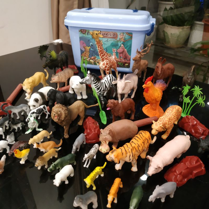 Đồ chơi mô hình động vật 58 chi tiết,nhựa cao cấp an toàn cho bé.