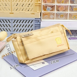 Túi Đựng Bút Chì Bằng Vải Bạt Sức Chứa Lớn