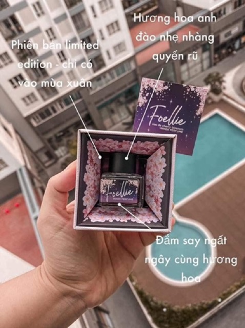Nước Hoa Vùng Kín FOELLIE EAU DE BIJOU Hàn Quốc Đen