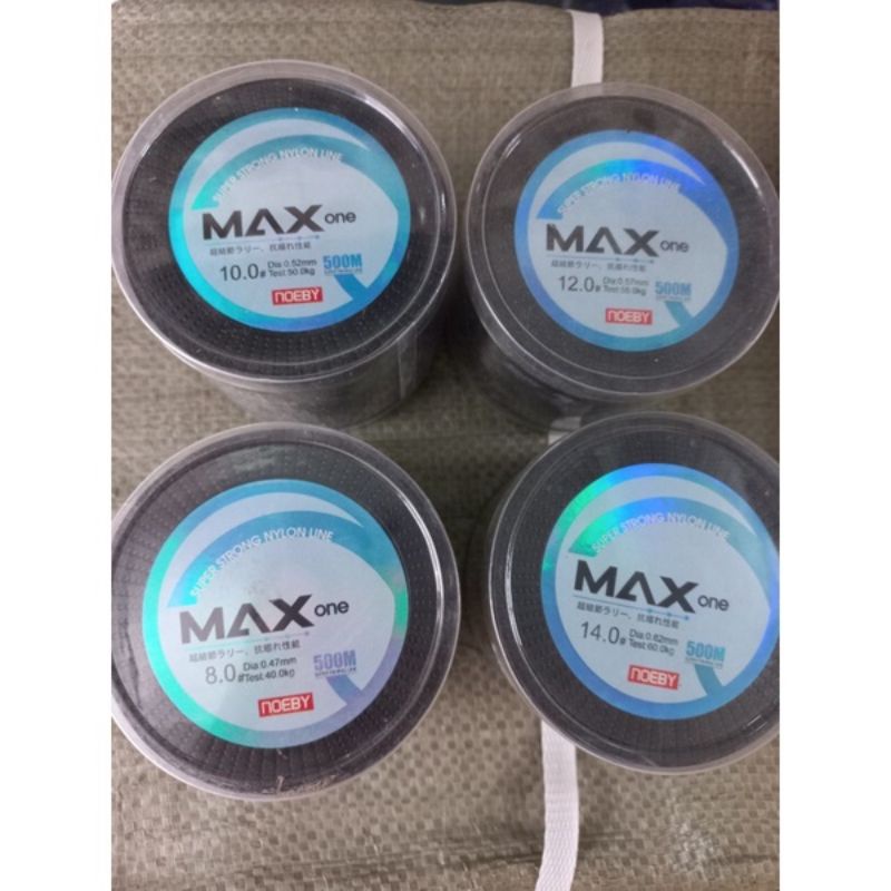 Cước câu NOEBY MAX ONE 500m bao khoẻ chuyên hồ , biển , tra