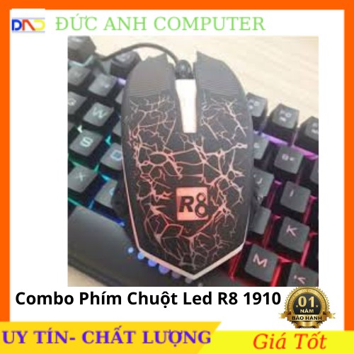 Bộ Phím + Chuột R8 1910 Chuyên Game Giả Cơ Led 7 Màu - Hàng Mới - Full Box - Bảo Hành 12 tháng