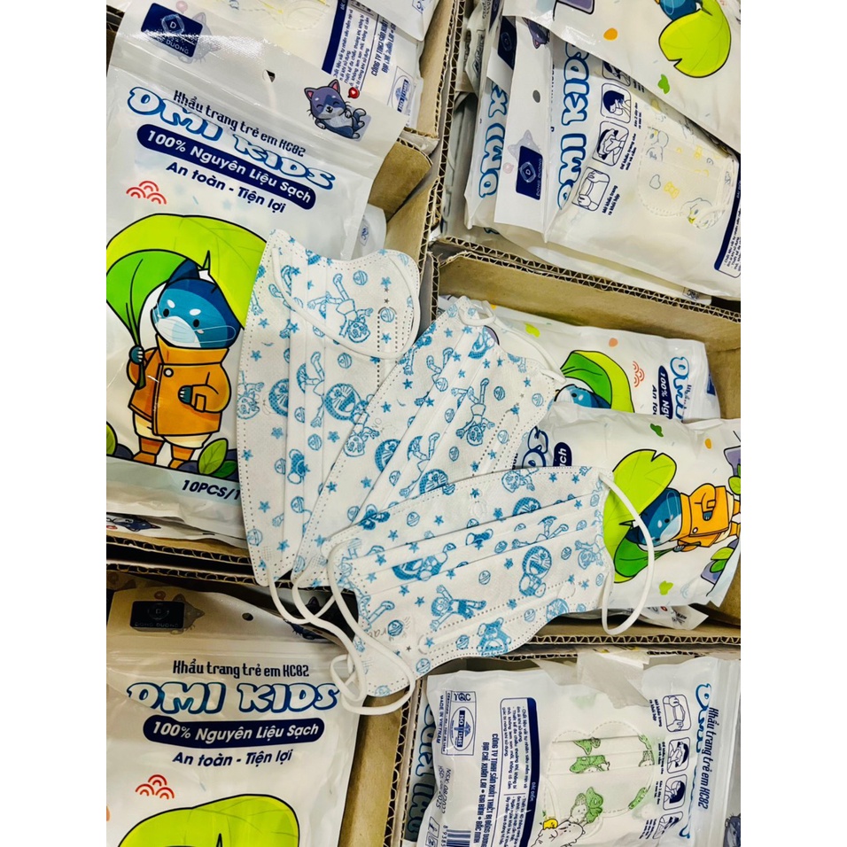 Khẩu Trang Cua Trẻ Em Omi Kids Nhiều Màu Sắc Dễ Thương, khẩu trang trẻ em