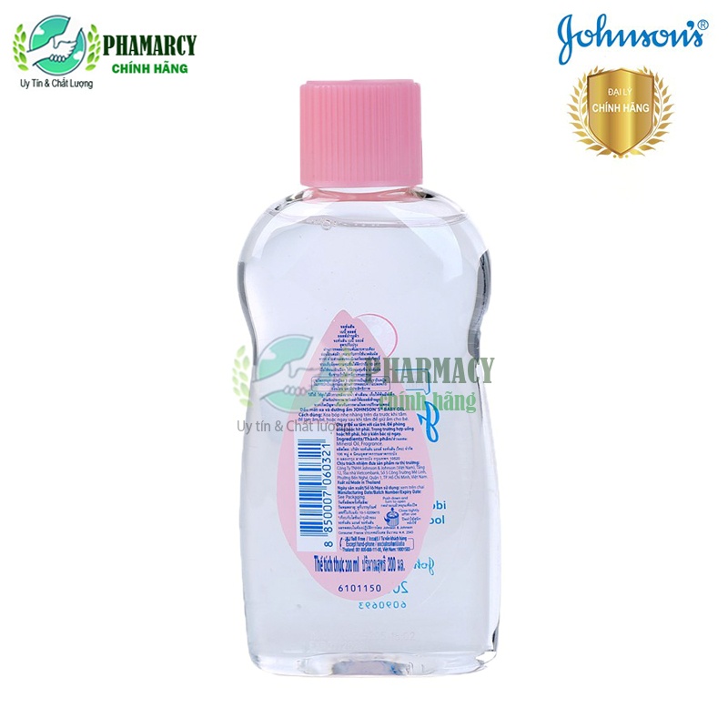 Dầu dưỡng ẩm massage Johnson's baby oil mát xa cho bé từ sơ sinh date xa 2025