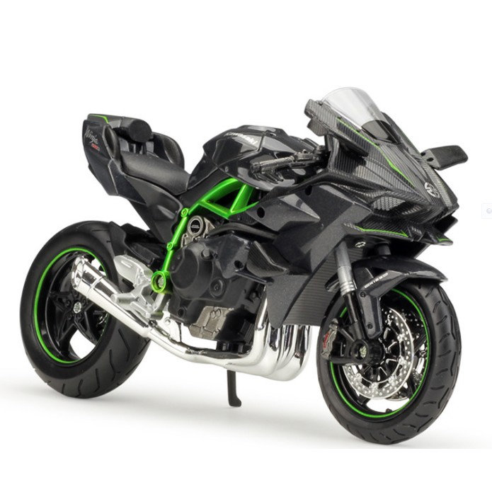 MÔ HÌNH XE MÔ TÔ Kawasaki Ninja 'H2R' TỈ LỆ 1/12