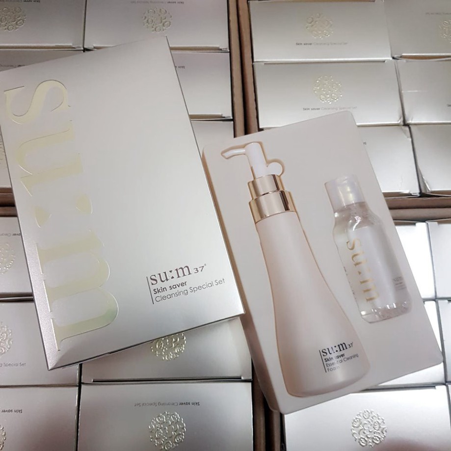 Set sữa rửa mặt Su:m37 Skin Saver Cleansing Special Set