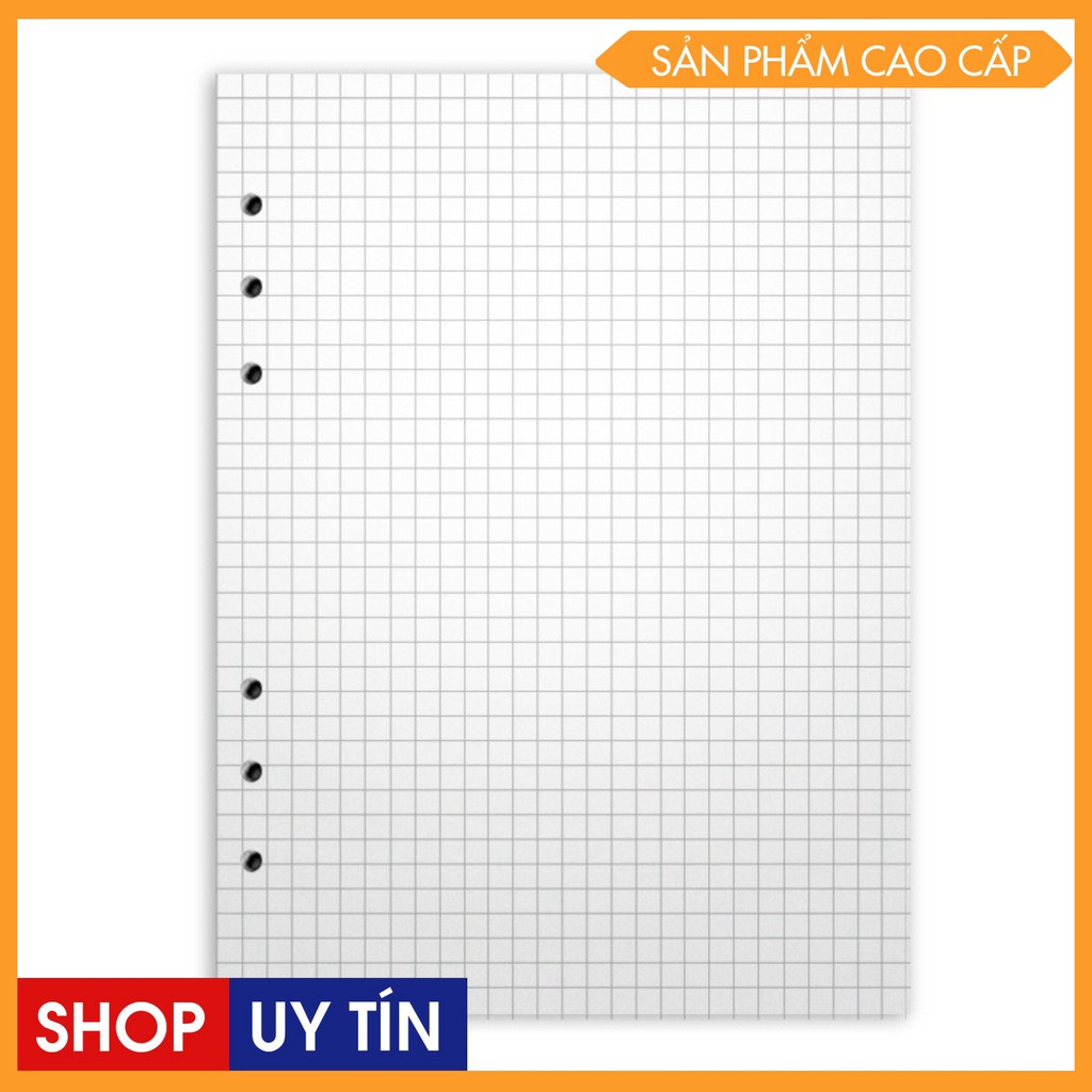 Ruột sổ còng 6 lỗ giấy Refill A5 A6 A7 làm sổ planner bullet journal văn phòng phẩm