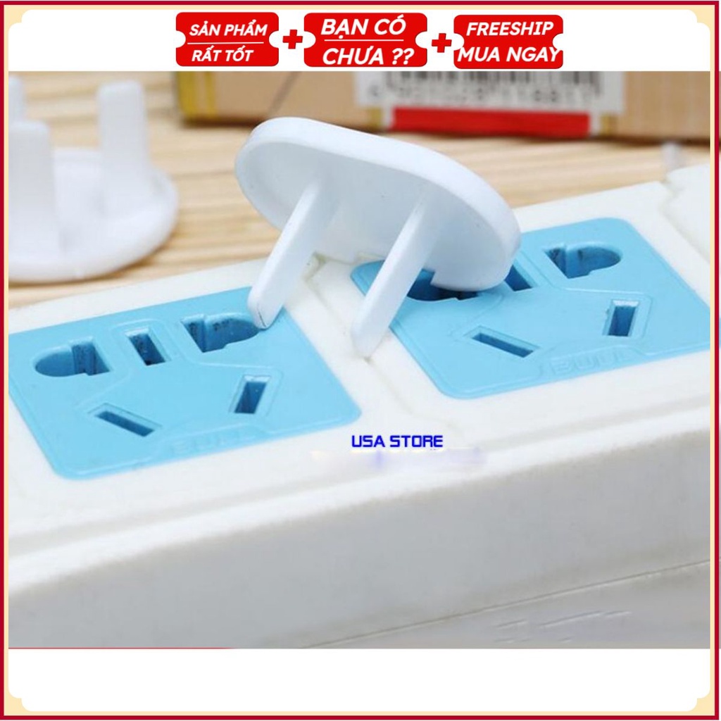 #Bộ 20 Nút Bịt Ổ Điện Chống Giật Loại 2/3 Chân Nhựa ABS Siêu Bền, Chống Nhiệt Cao Cấp, An Toàn Cho Bé