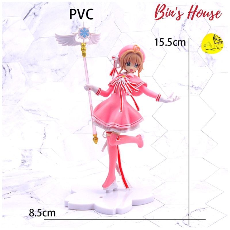 Mô hình nhân vật Sakura trong phim hoạt hình thủ lĩnh thẻ bài cao 15.5cm