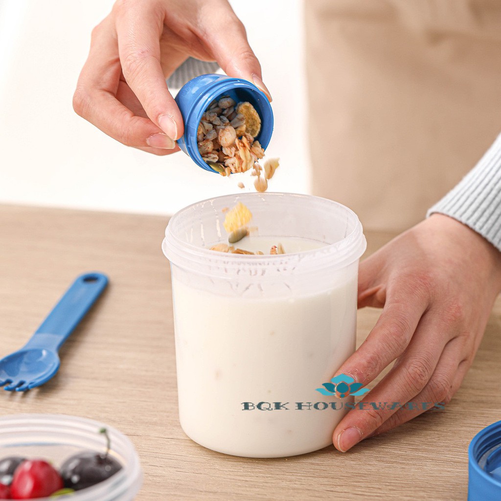 Hộp Nhựa Lock&Lock 2 tầng TO-GO 870ML LLS222