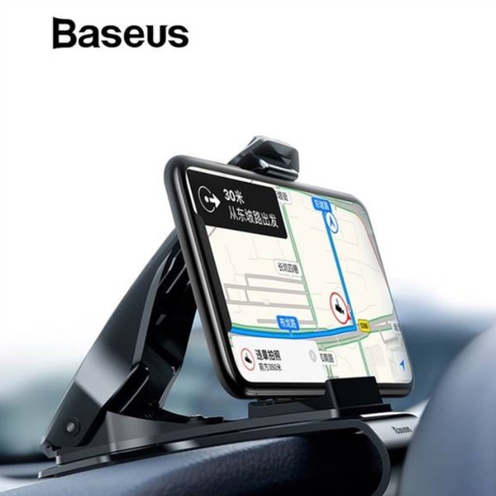 Giá đỡ điện thoại, kẹp điện thoại Baseus SUDZ-01 để taplo ô tô - Chất liệu: Nhựa ABS, PC