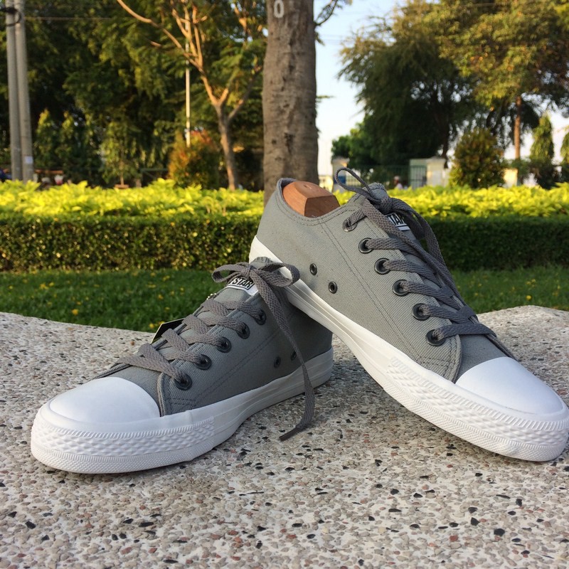 Giày Chuck 2 AllStar Cổ Thấp Xám Nhạt Nam