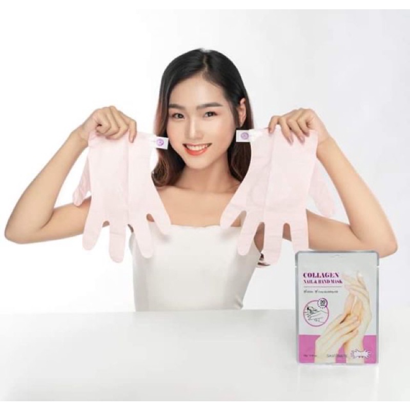 mặt nạ ủ dưỡng ẩm tay chân Skinmate collagen | BigBuy360 - bigbuy360.vn