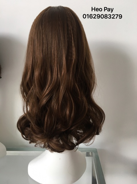 Tóc nguyên đầu xoăn 40cm