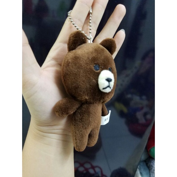 Móc khóa gấu bông brown