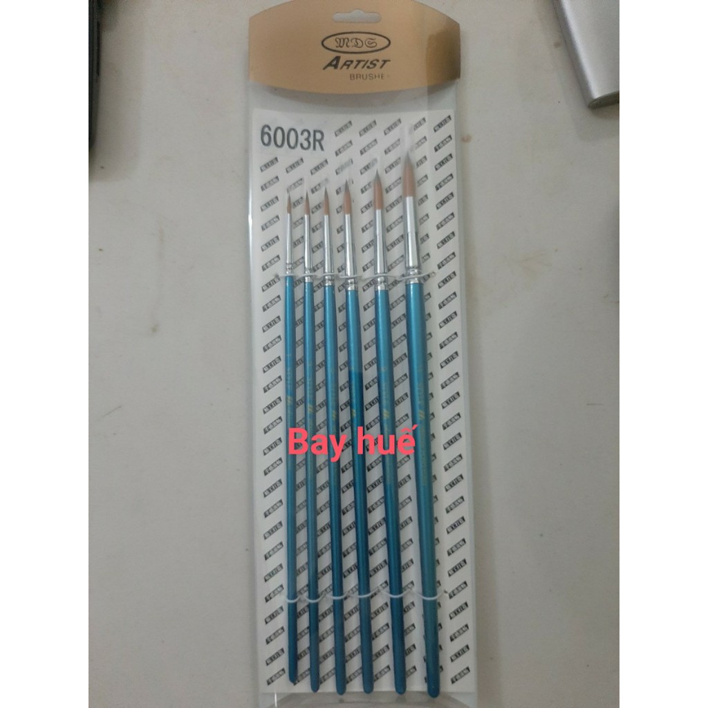 Bộ Cọ Vẽ Lông Mềm Artist 6003R (6 Cây)