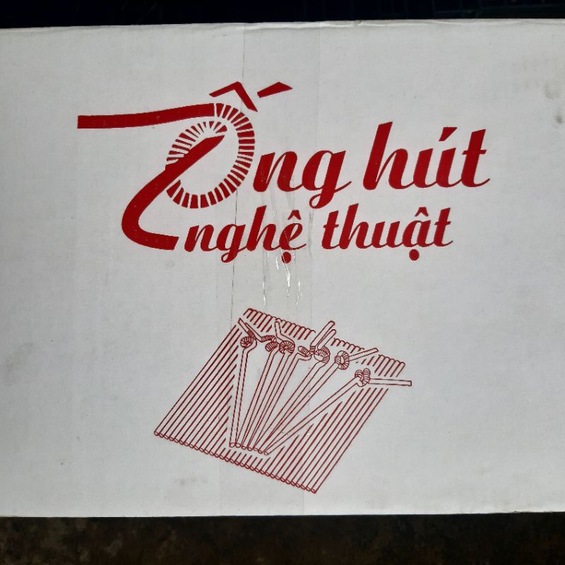 Thùng 50 bịch ống hút nghệ thuật