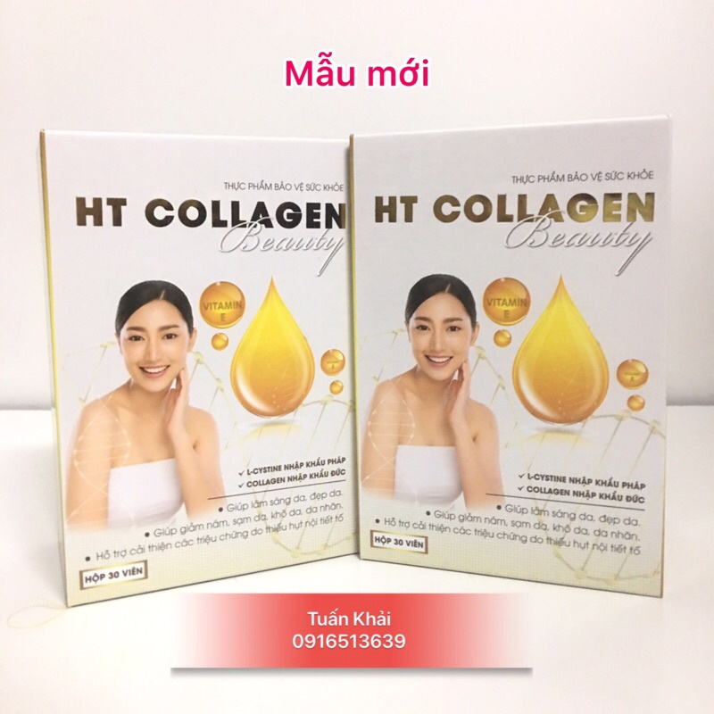 [Quà Tặng] [Combo 3 Hộp] Dưỡng trắng da bằng viên uống trắng da HT Collagen