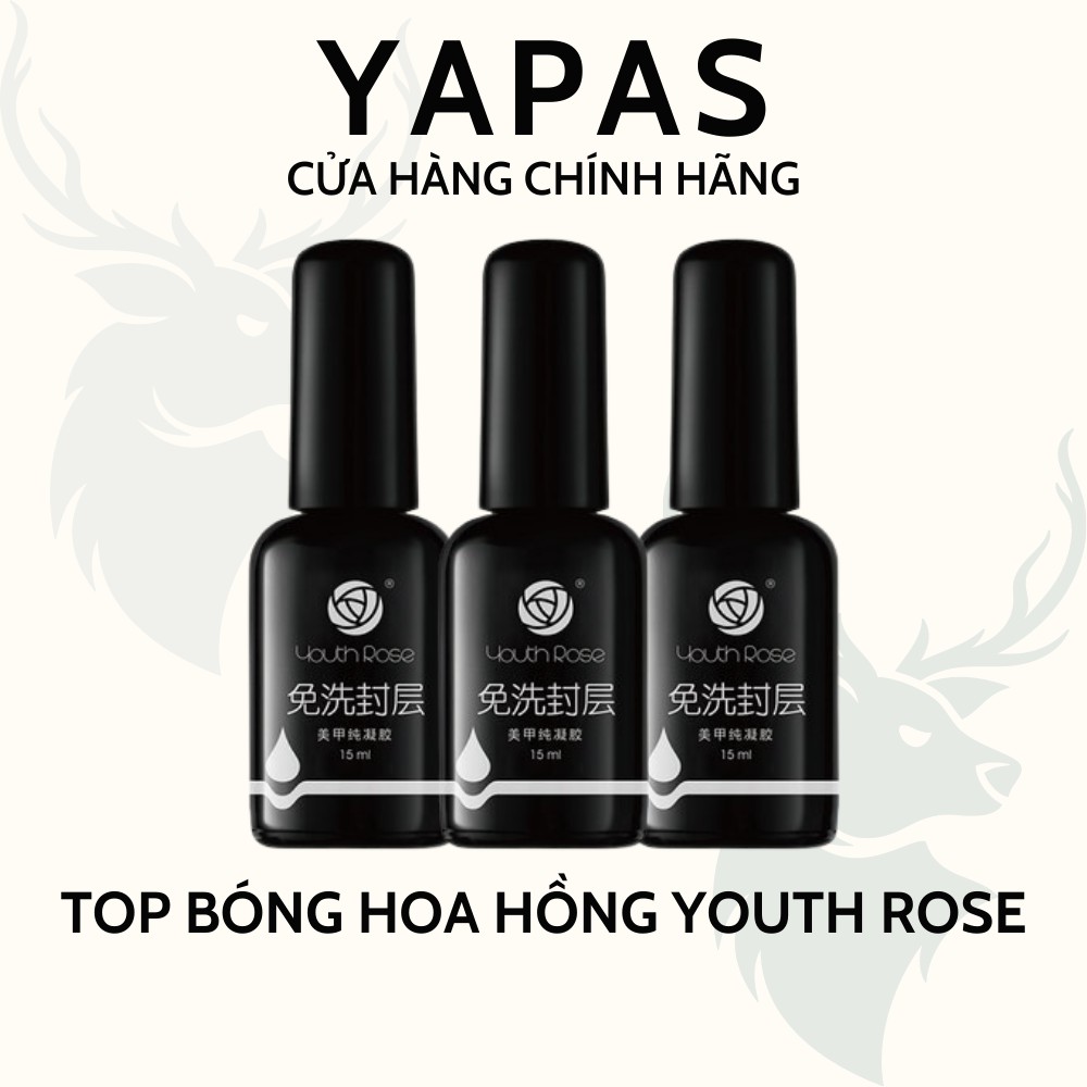 Top hoa hồng Youth Rose chính hãng, top phủ bóng móng tay chuyên dụng cho dân làm móng