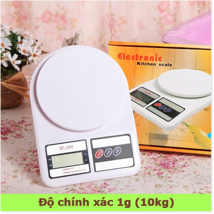 Cân điện tử cân nhà bếp cân tiểu ly Electronic Kitchen Scale 10kg SF 400