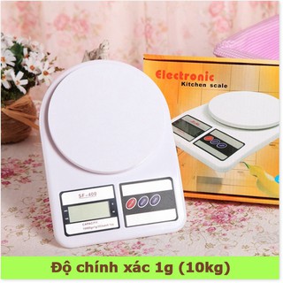 Cân tiểu ly 10kg Electronic Kitchen Scale SF 400 dành cho nhà bếp có kèm pin