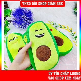 Túi đựng bút trái bơ đáng yêu vải nhung giá rẻ, Bóp đựng bút cực cute