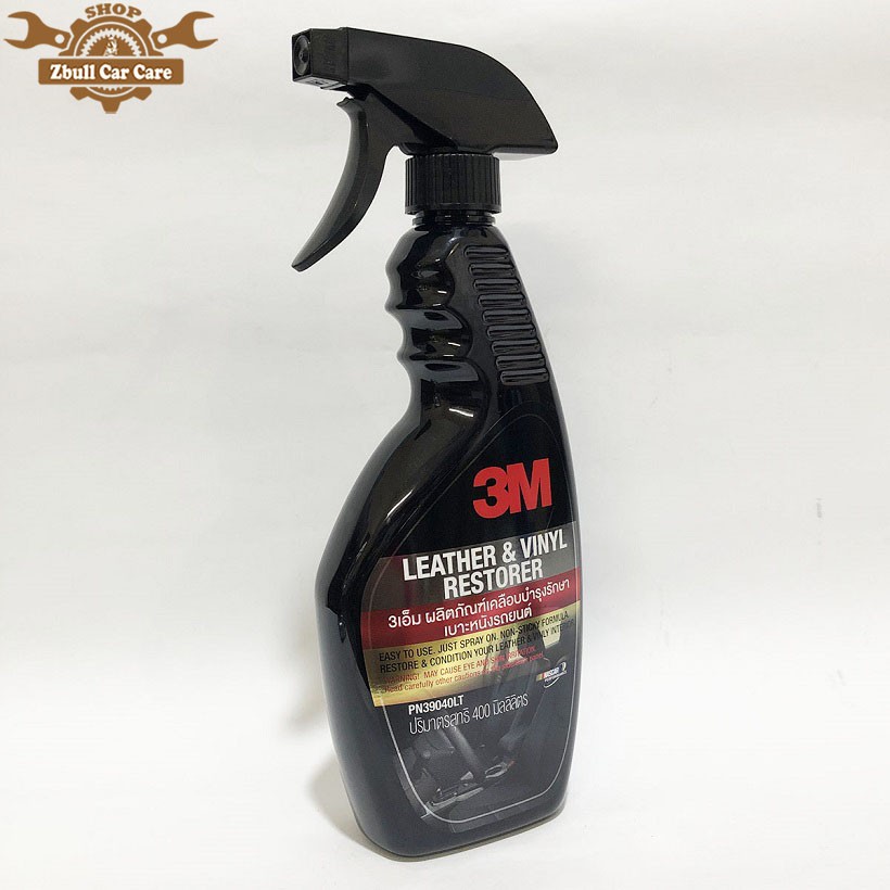 Làm Sạch Và Bảo Dưỡng Da Nhựa Trong Xe Ô Tô 3m Leather Vinyl Restorer 400ml