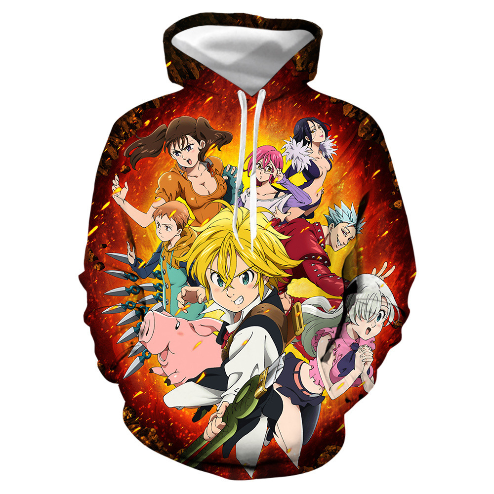 Áo Khoác Hoodie Tay Dài Hóa Trang Nhân Vật Meliodas Liones Phim The Seven Deadly Sins | BigBuy360 - bigbuy360.vn