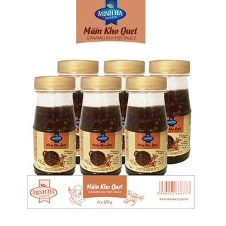 Lốc 6 hũ mắm kho quẹt 120g/hũ - thương hiệu minh hà foods