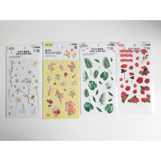 Sticker hoa trang trí top