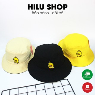Mũ Bucket Nón Tai Bèo 2 Mặt Chú Vịt Vàng Vải 2 Lớp Kaki