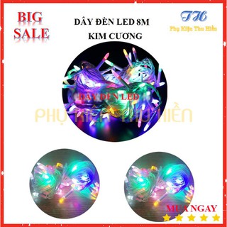 Dây Đèn Led Nhiều Màu Bóng Kim Cương - Loại 8m