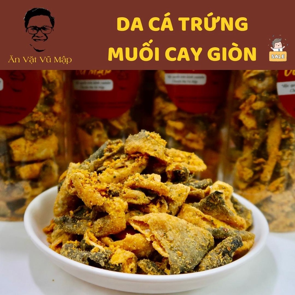 [Mã GROXUAN1 giảm 8% đơn 150K] [ANVATVUMAP - NHÀ LÀM 100%] Da Cá Trứng Muối 250gr Giòn Tan Đậm Đà Loại 1 Ngon | BigBuy360 - bigbuy360.vn