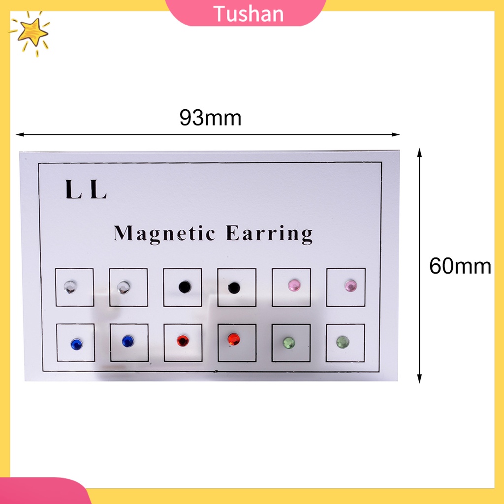 Khuyên mũi hạt đá pha lê giả có nam châm thoải mái cho nữ