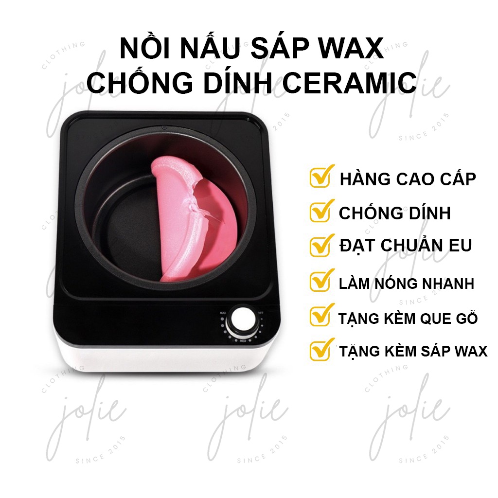 Nồi nấu sáp wax lông chống dính cao cấp ceramic loại đạt chuẩn EU cao cấp có sẵn