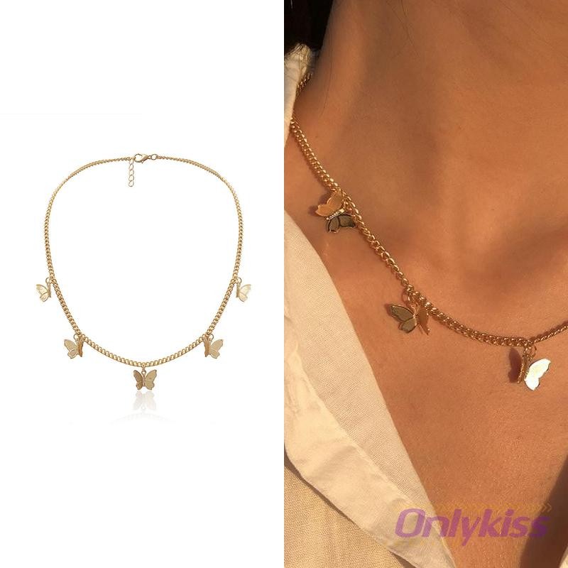 BUTTERFLY vòng cổ Nữ Mặt Hình Bướm Thời Trang Hàn Quốc | BigBuy360 - bigbuy360.vn