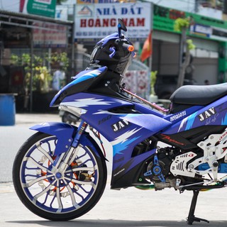 Mẫu Decal Tem Xe Exciter 150 Xanh JAV [Shop Yêu Thích]