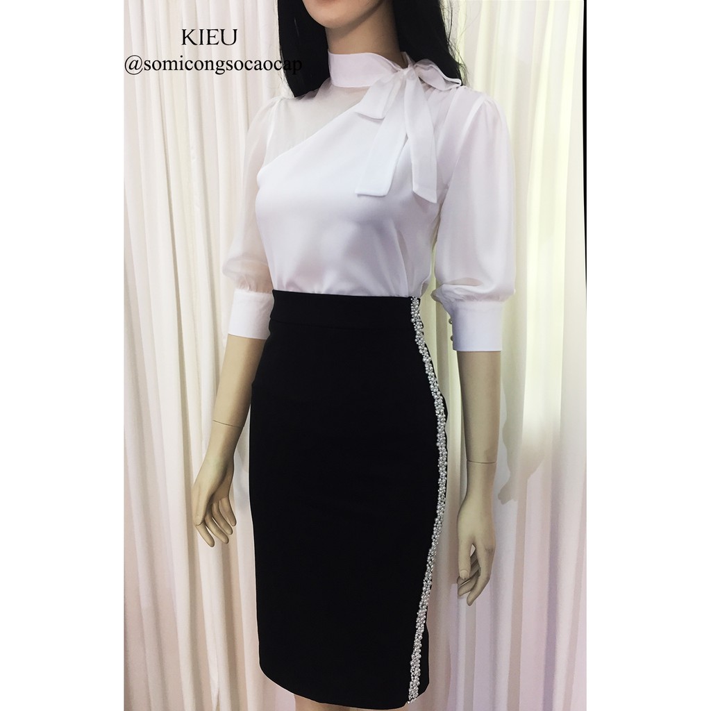 Chân váy bút chì💖Ảnh thật💖Chân váy dự tiệc đính đá | BigBuy360 - bigbuy360.vn