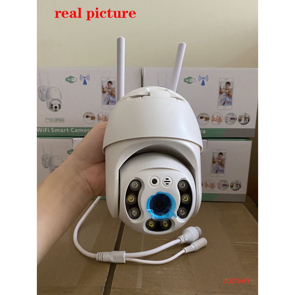 LOOSAFE PTZ Không dây Wifi ngoài trời An ninh Pin Camera IP 1080P Thẻ SIM 4G | BigBuy360 - bigbuy360.vn