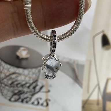 Mặt Dây Chuyền Mạ Bạc Hình Thiên Thần Tuyết Pandora