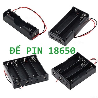Hộp đế pin 18650 các loại