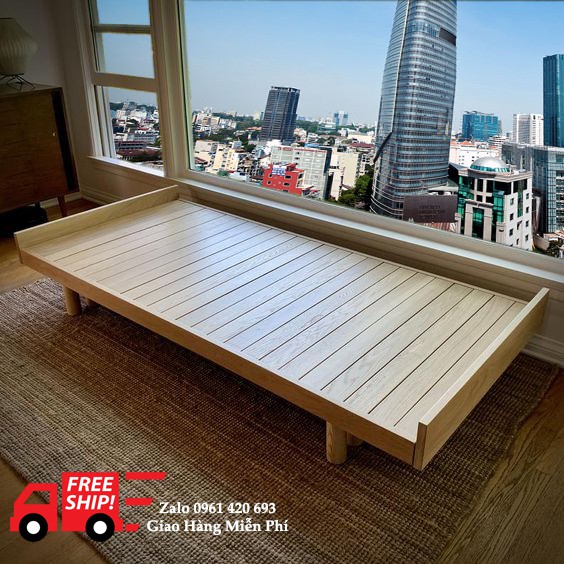 Giường Ngủ Sofa 2in1 gỗ thông nhập khẩu kích thước 2M x 1M (Kéo ra tối đa 2M)