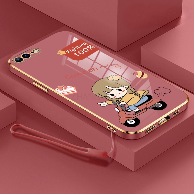 Ốp ĐiệN ThoạI KiểU Mạ Cho iPhone 7 plus 8 plus 6 6s 6s plus