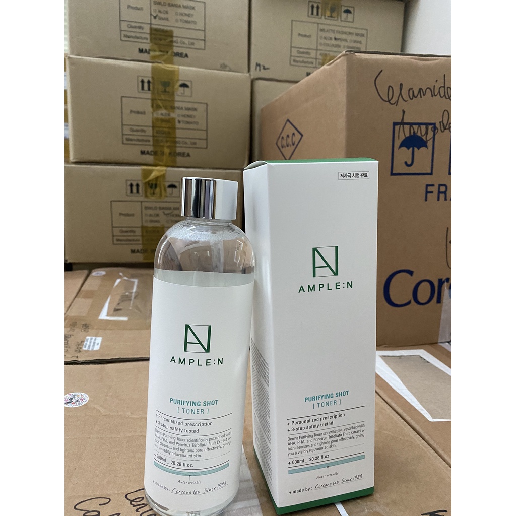 Nước Hoa Hồng Làm Sạch, Se Khít Lỗ Chân Lông Ample:N Purifying Toner 600ml