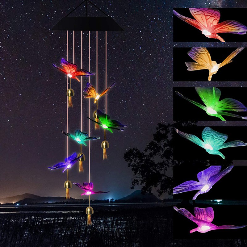 Color Changing Wind Chime,Wind Bell Light for Home Garden Decoration