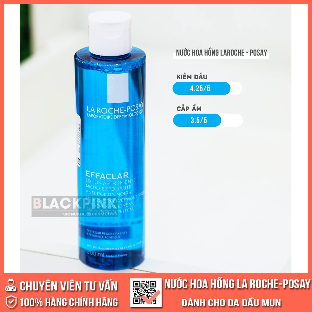 Nước hoa hồng La Roche-Posay, Toner cho da dầu, mụn, nhạy cảm La Roche-Posay 200ml