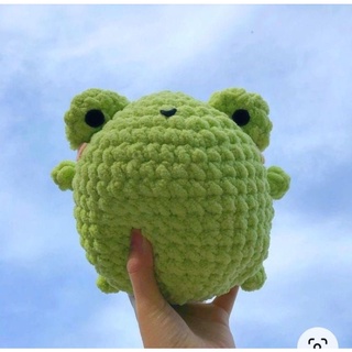 [Crochet] Gấu bông con ếch handmade