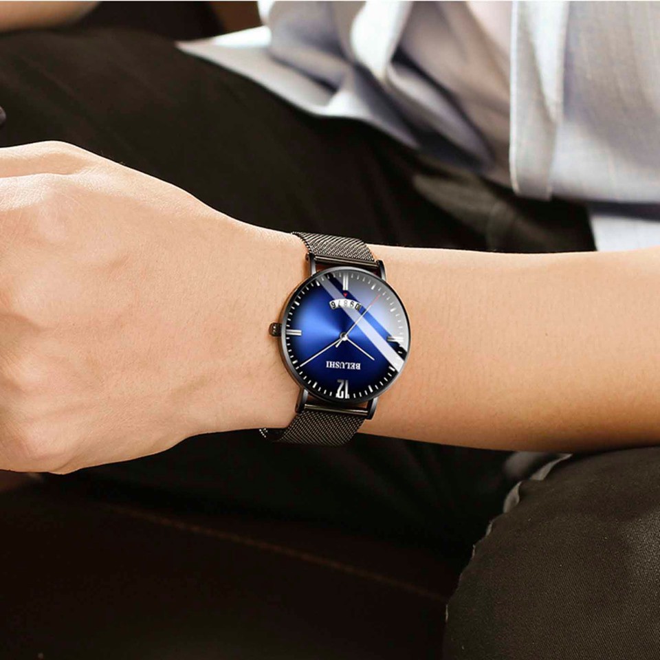 Đồng hồ nam BELUSHI chính hãng cao cấp, dây thép nhuyễn, tuyệt đẹp, tặng kèm tháo mắc, tỳ hưu ( Mã: ABL12 ) | BigBuy360 - bigbuy360.vn