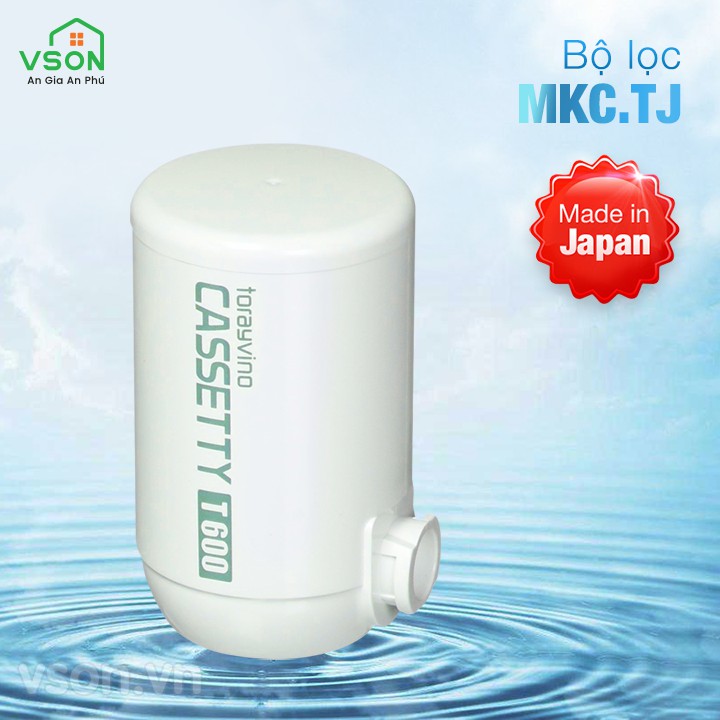Bộ lọc nước thay thế Torayvino MKC.TJ - loại bỏ 7 tạp chất và 99,99% vi khuẩn - Chính hãng Nhật Bản