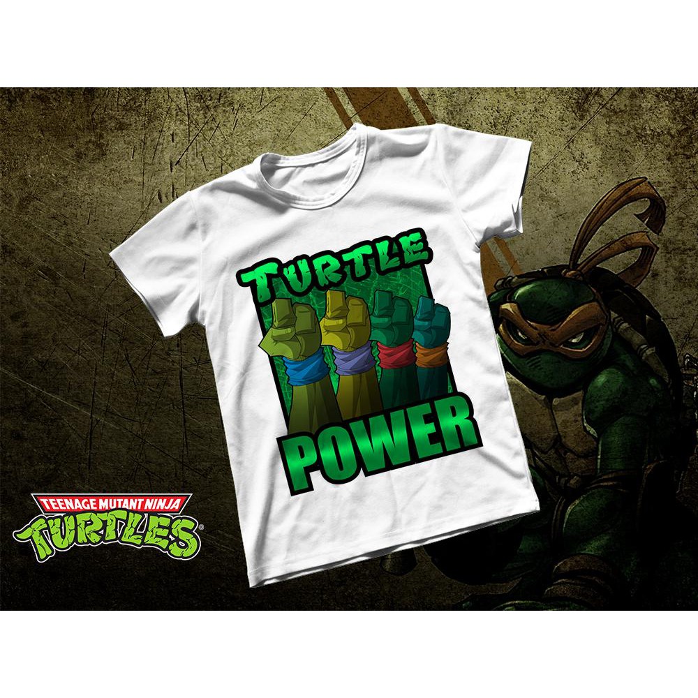 Áo thun Cotton Unisex - Movie - Ninja Turtle - Sức mạnh của rùa
