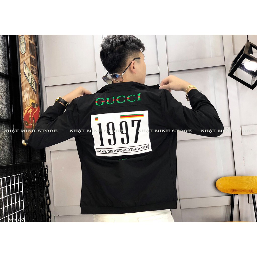 Áo Khoác Dù 2 Lớp Cá Tính 1997 2 Màu Đỏ Đen